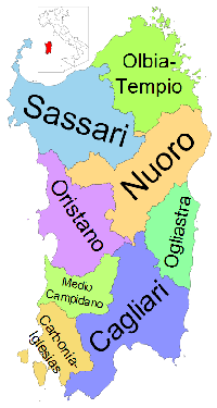 Map sardegna